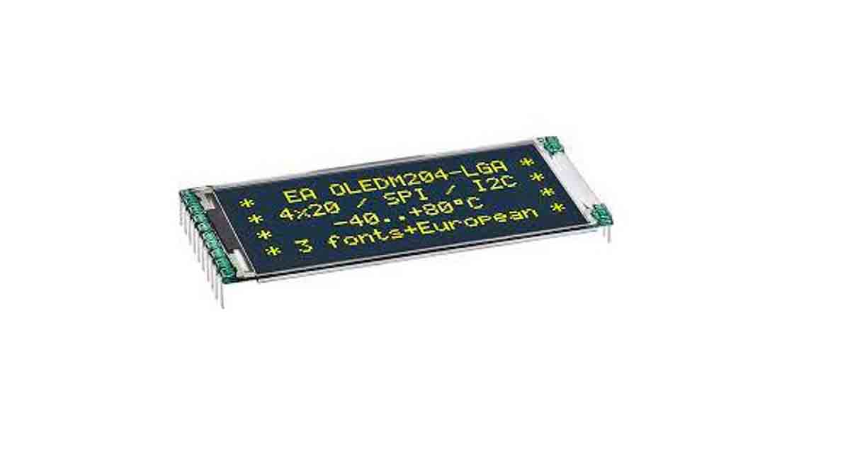 EA OLEDM204-LGA, Display Visions