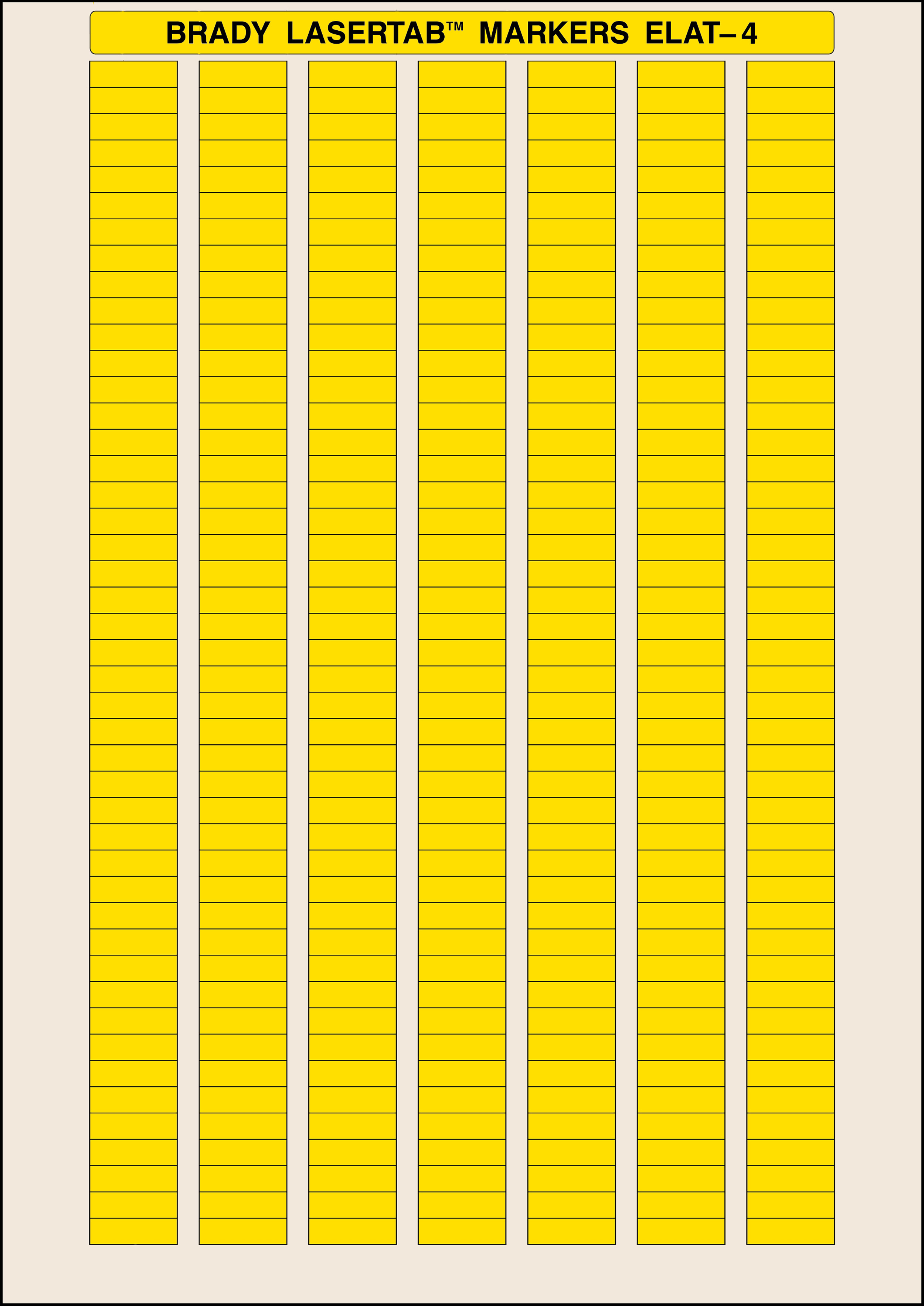 ELAT-4-747YL-10, Brady