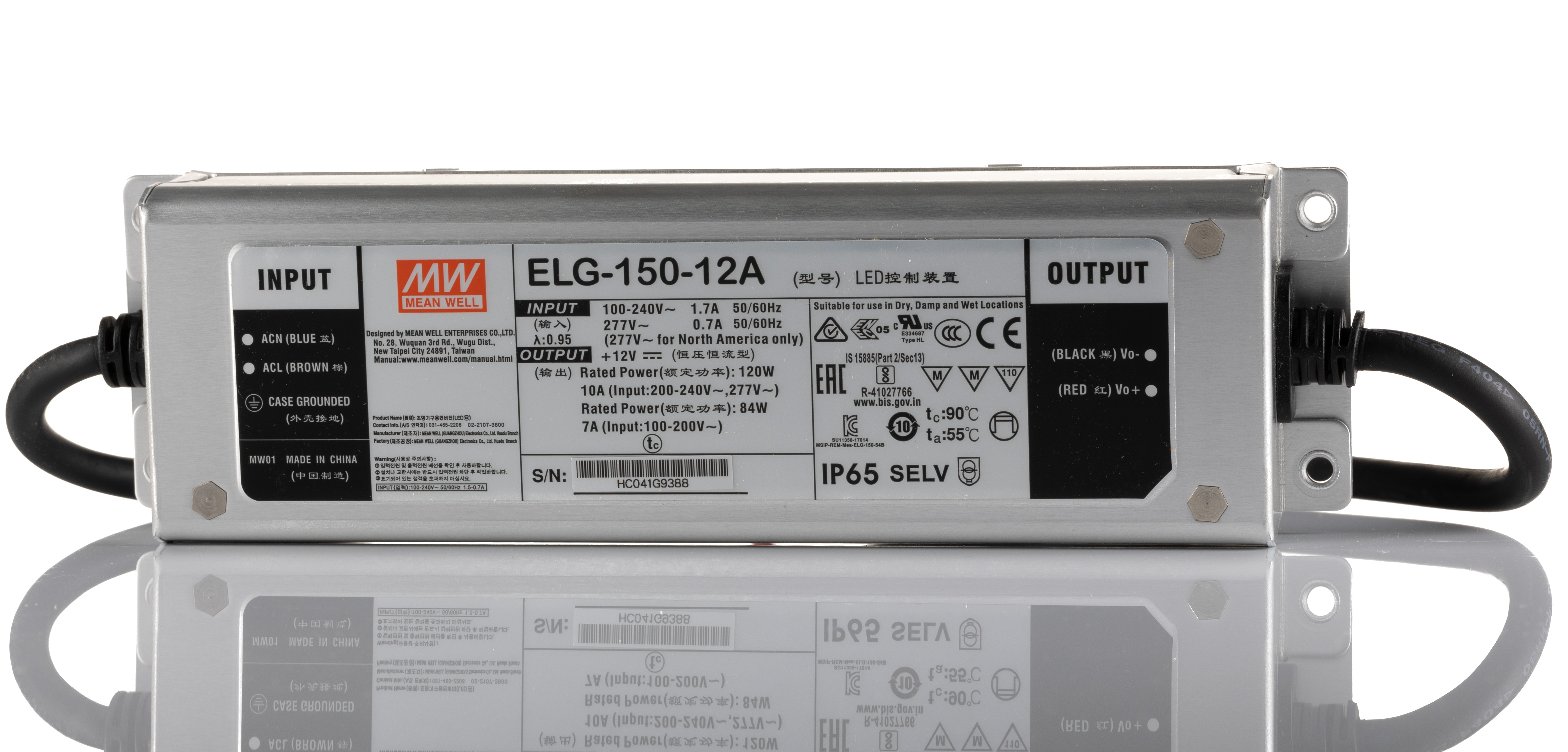 ELG-150-12A, MEAN WELL