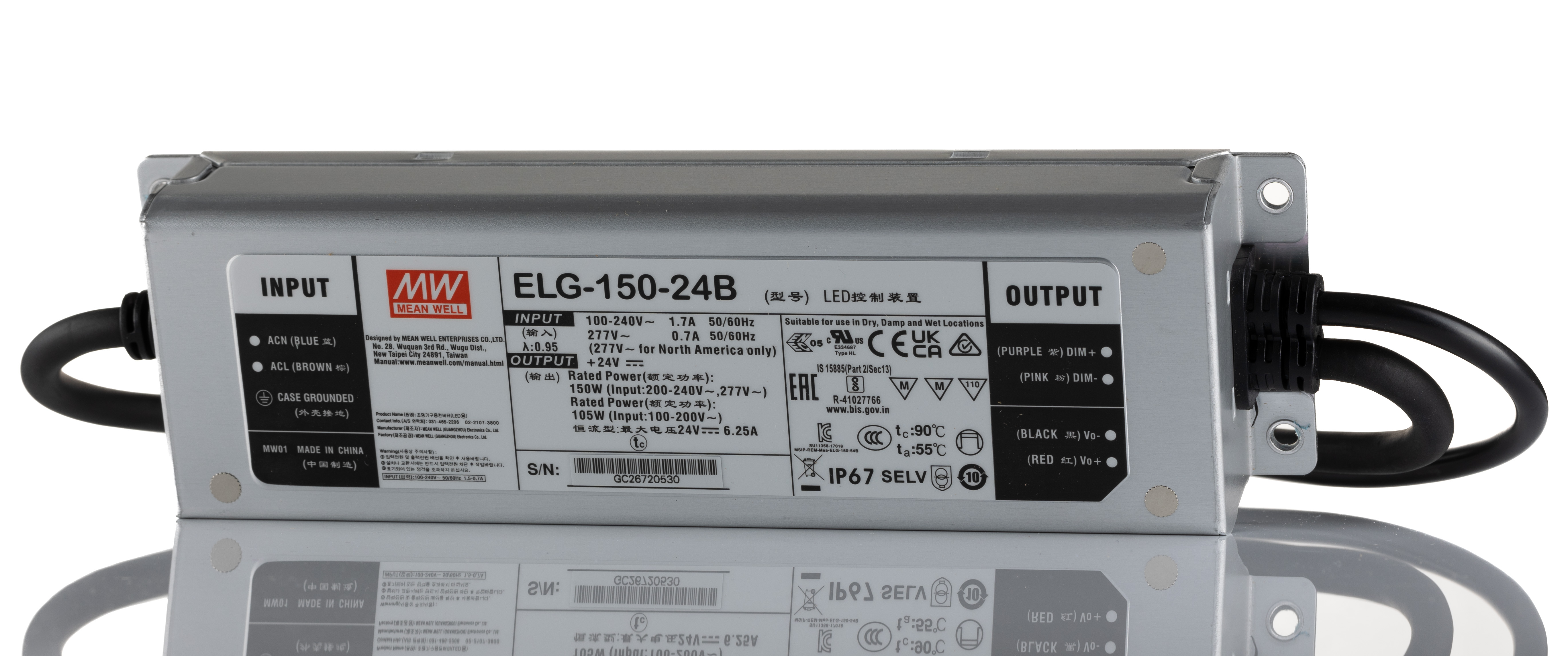 ELG-150-24B, MEAN WELL