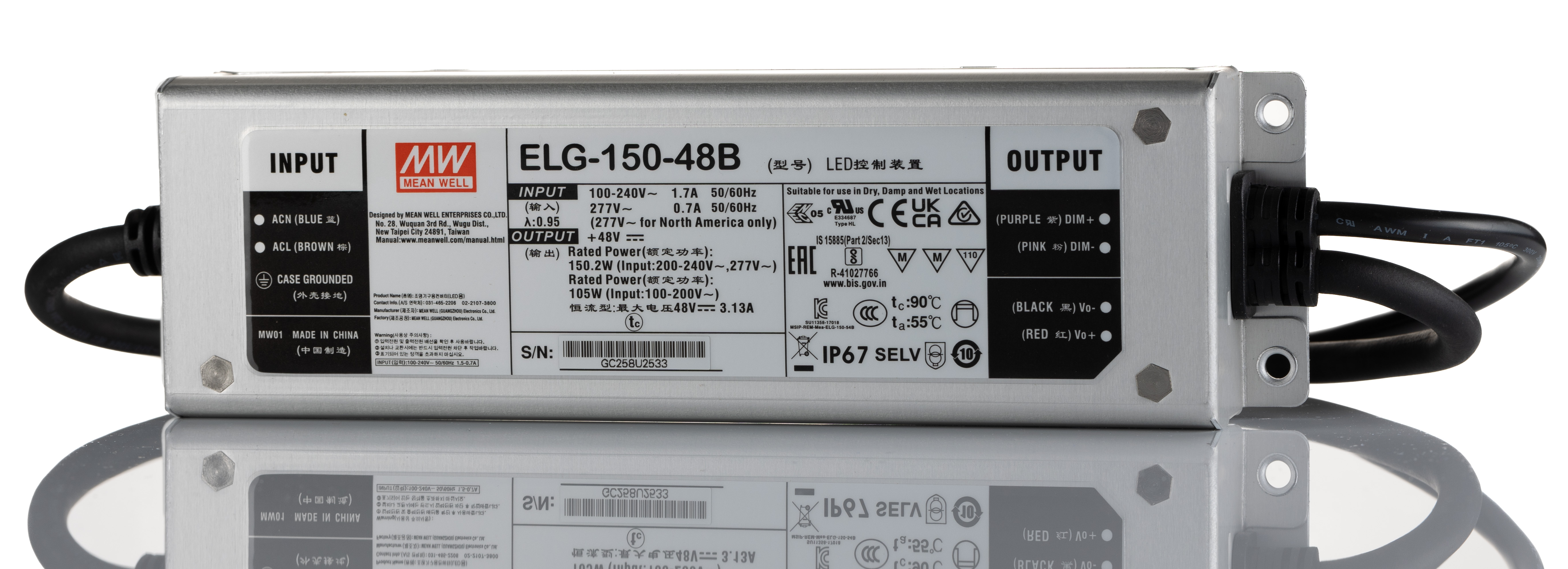 ELG-150-48B, MEAN WELL