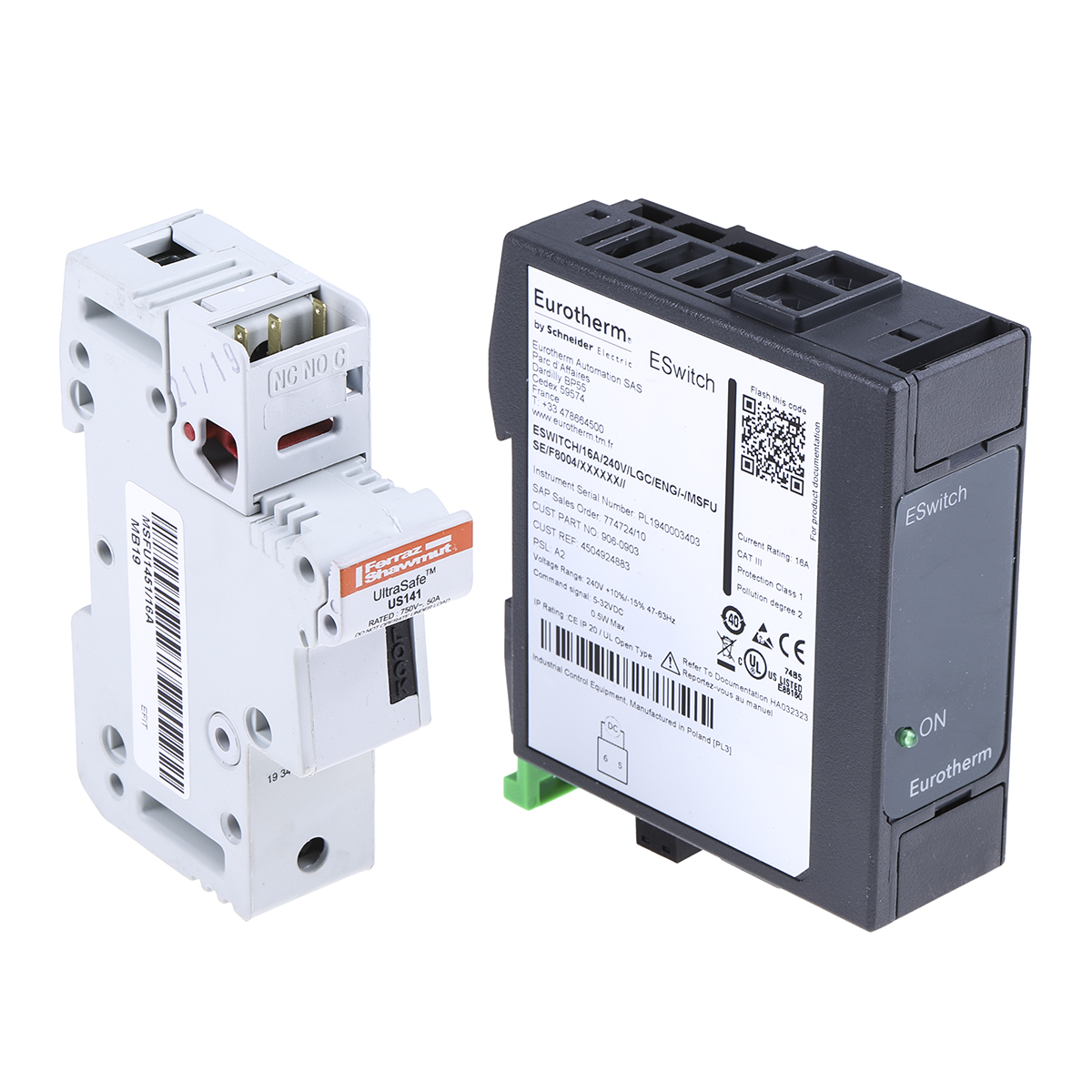 ESWITCH/16A/240V/LGC/ENG/-/MSFUSE/-/-, Eurotherm