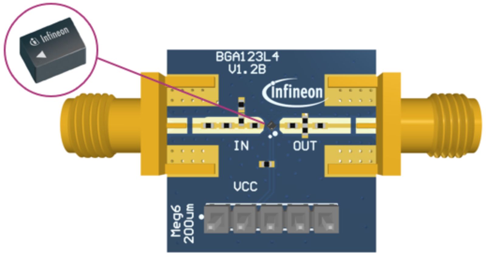 EVALBGA123L4TOBO1, Infineon