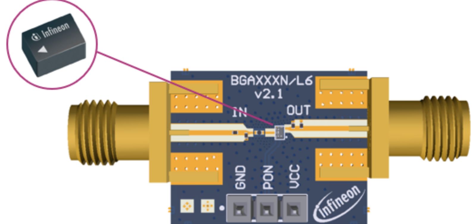 EVALBGA123N6TOBO1, Infineon