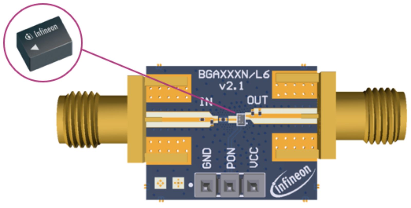 EVALBGA125N6TOBO1, Infineon