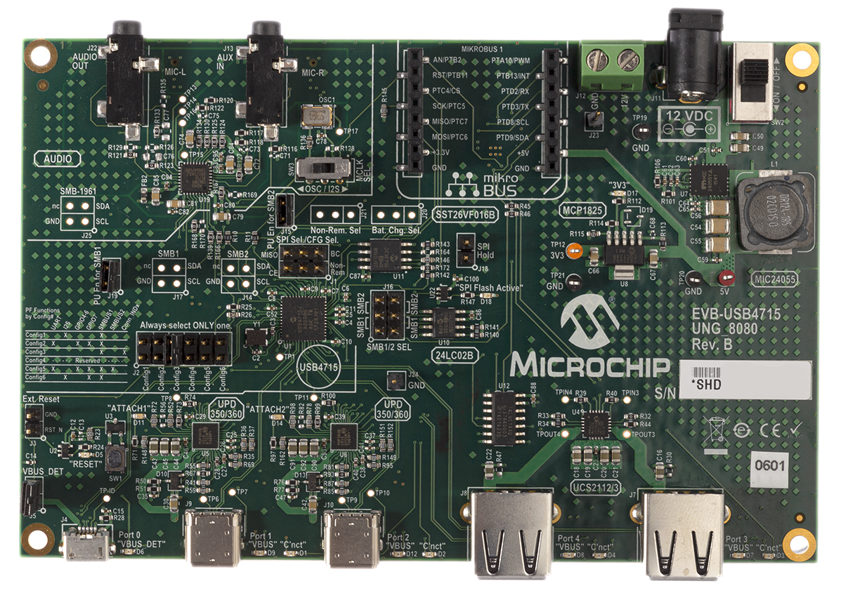 EVB-USB4715, Microchip