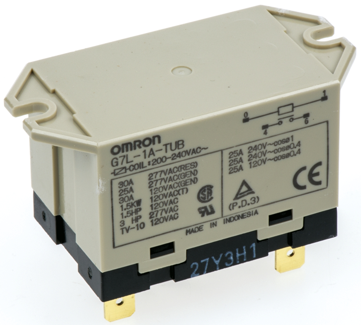 G7L-1A-TUB 200/240VAC, Omron