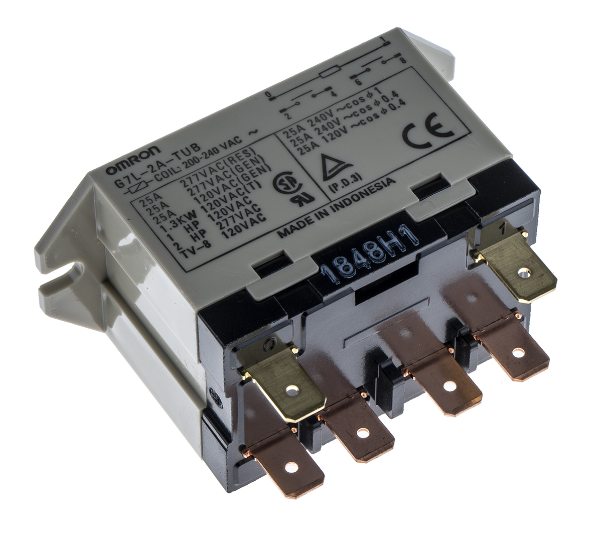 G7L-2A-TUB 200/240VAC, Omron