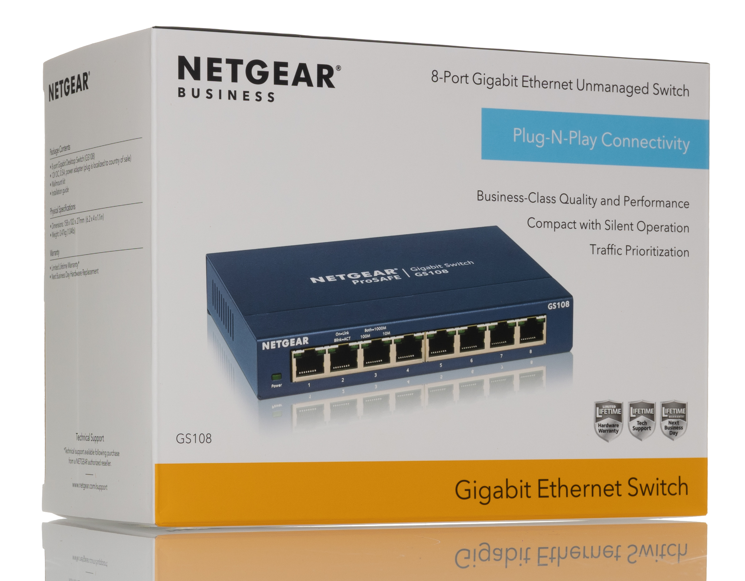 GS108UK, Netgear