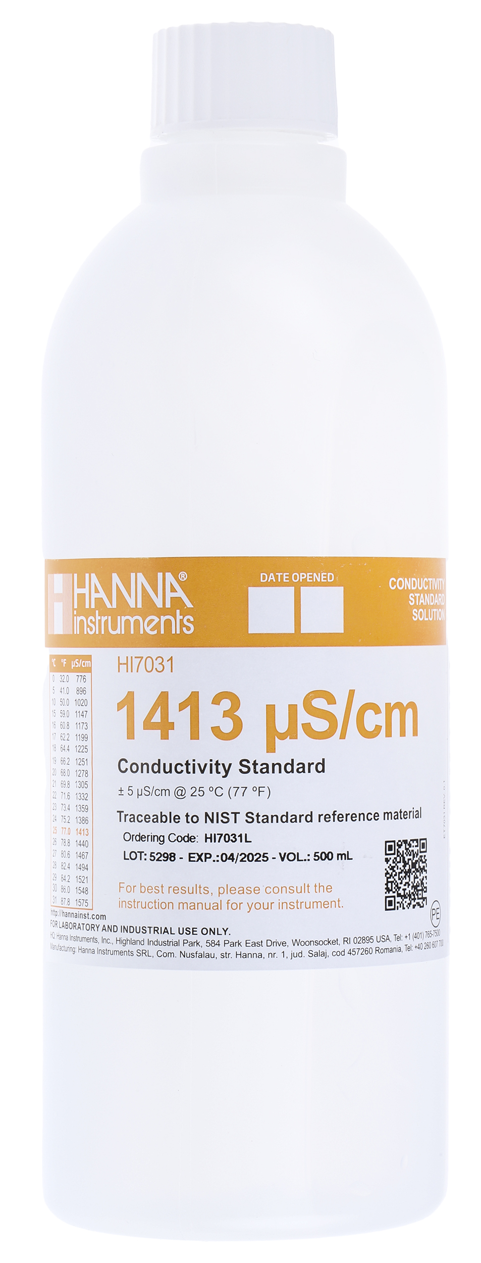 HI7031L, Hanna Instruments
