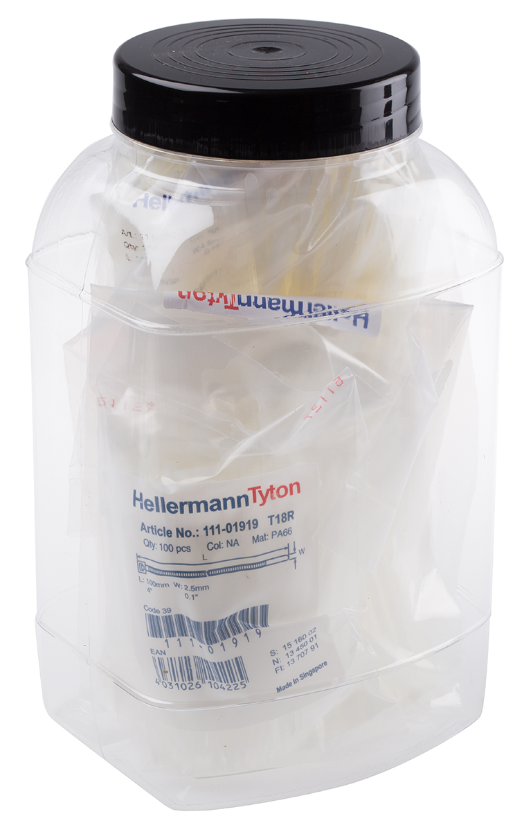 HT JAR2 CABLE TIE JAR NT TIES, HellermannTyton