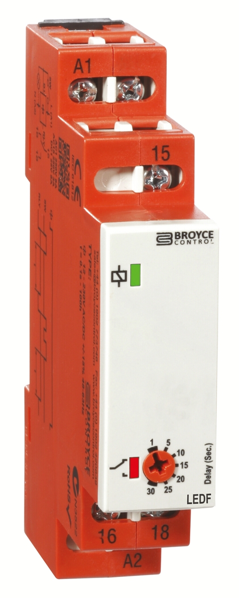 LEDF 24VAC/DC/110VAC. 0.5-10 Sec, Broyce Control