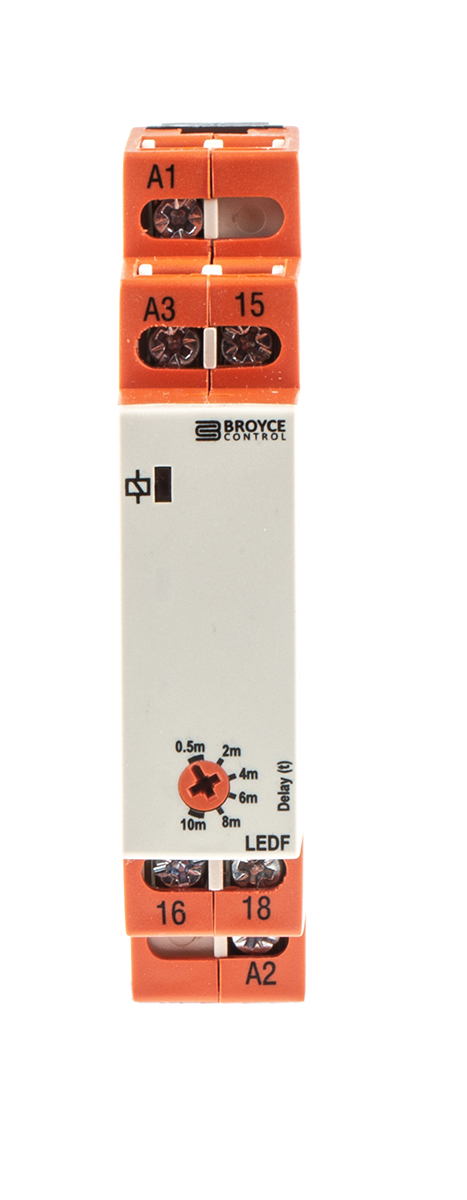 LEDF 24VAC/DC/230VAC. 0.5-10 Mins, Broyce Control