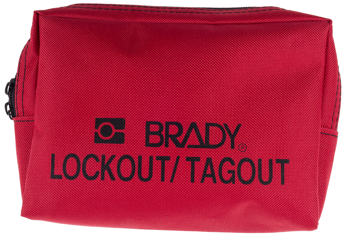 LOCKOUT BELT POUCH, RED 5"X7", Brady