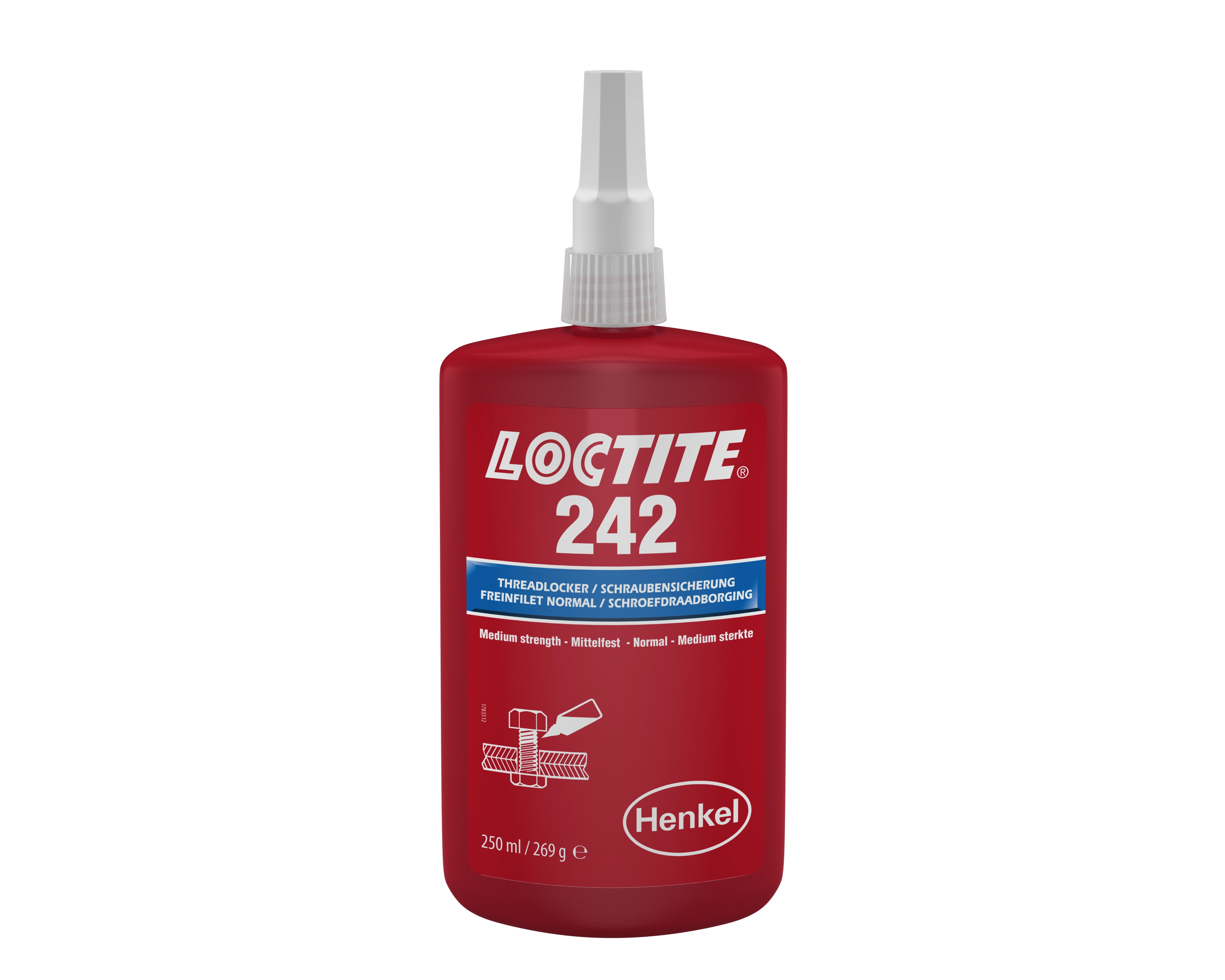 LOCTITE 242 BO 250ML EGFD, Loctite