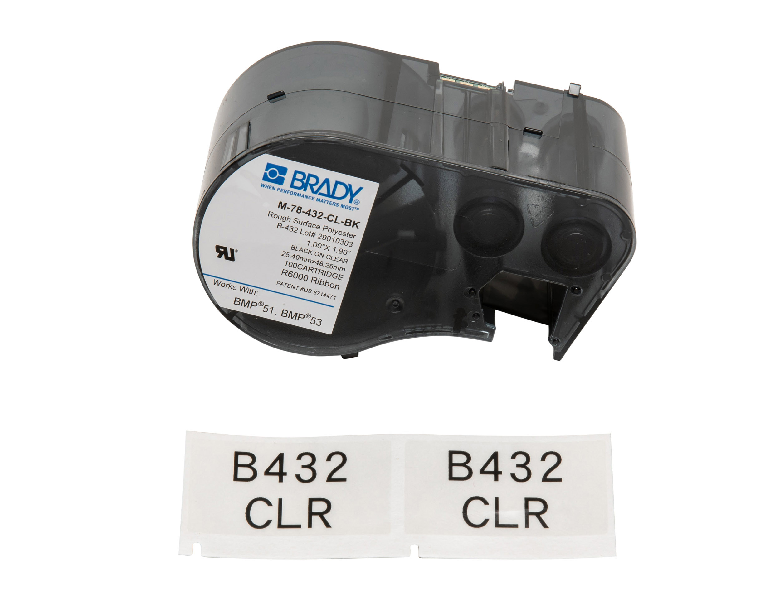 M-78-432-CL-BK, Brady