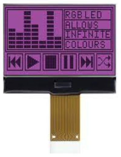 MCCOG128064B12W-FPTLRGB, Midas