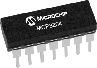 MCP3204-CI/P, Microchip