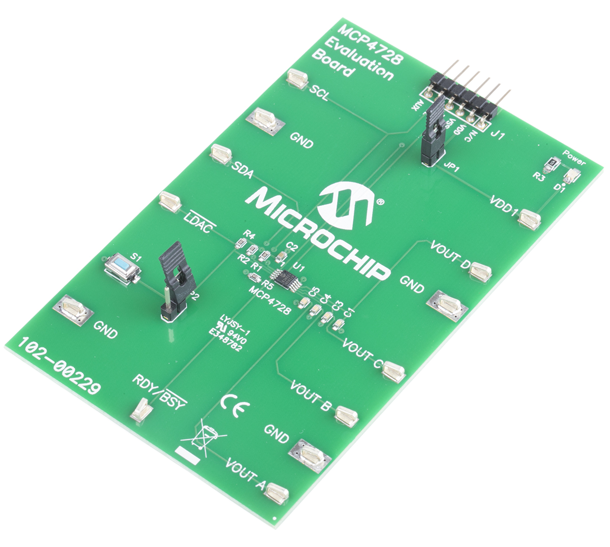 MCP4728EV, Microchip
