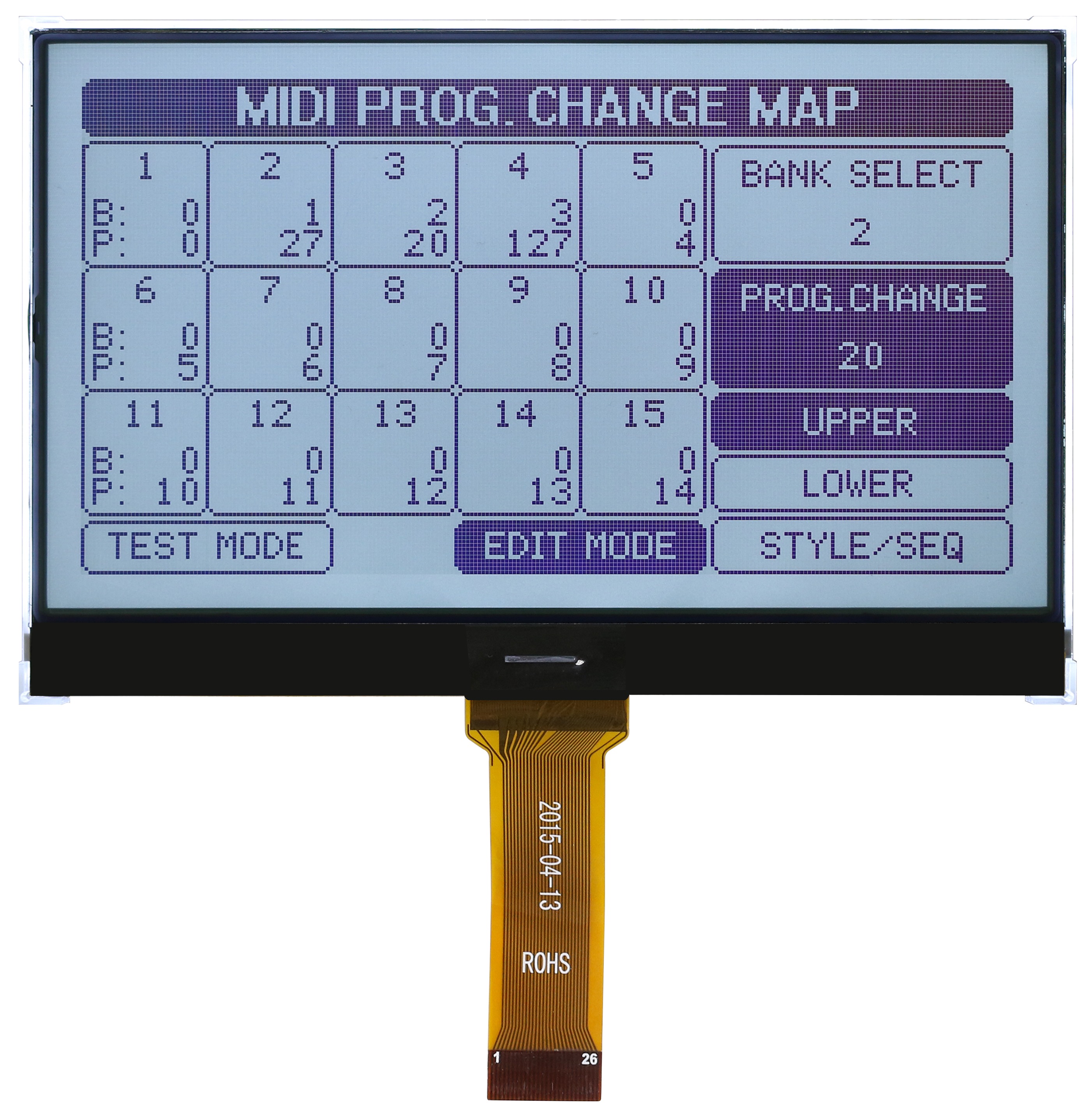 MDCOG240128B6W-FPTLW, Midas