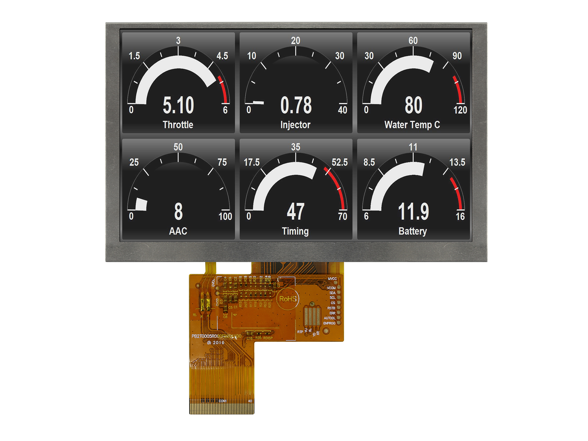 MDT0500D6IH-LVDS, Midas
