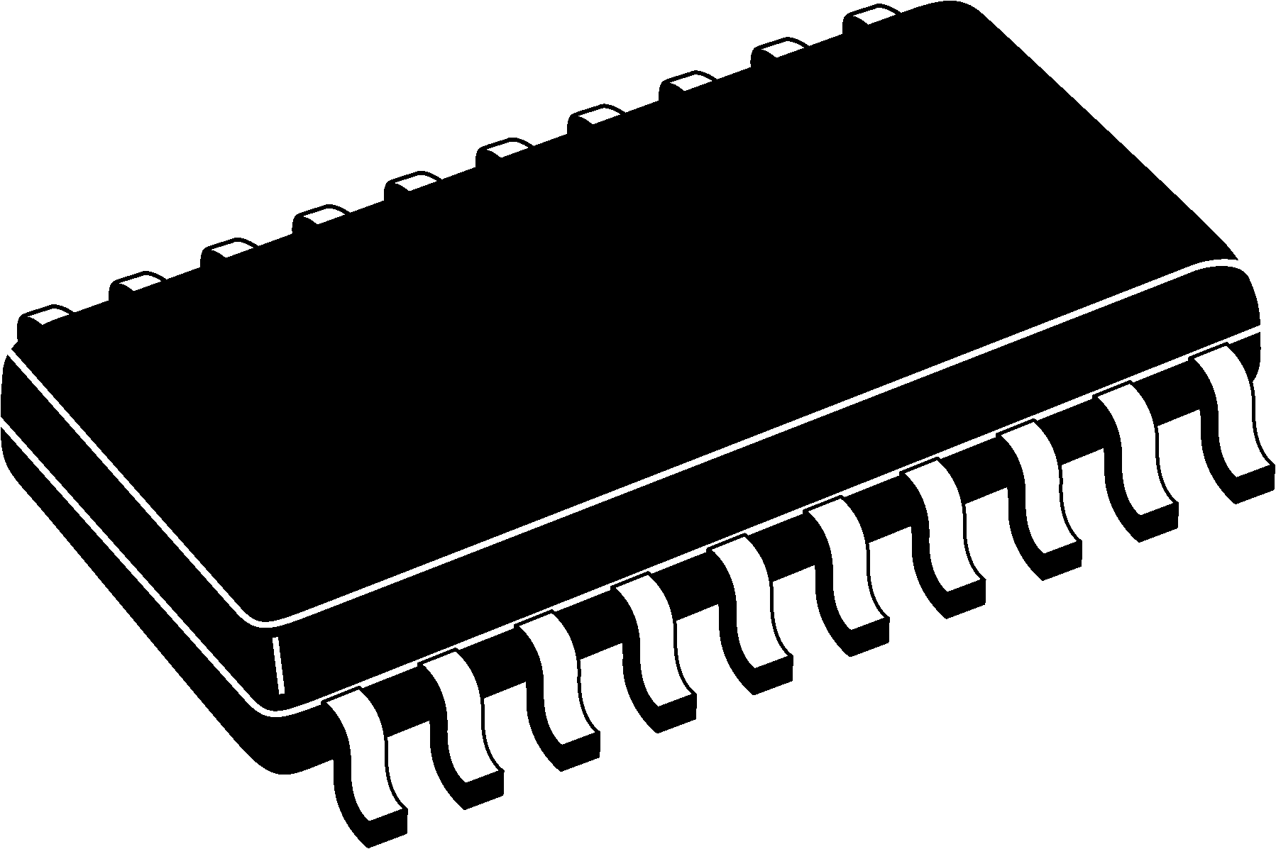 MM74HC245AWM, onsemi