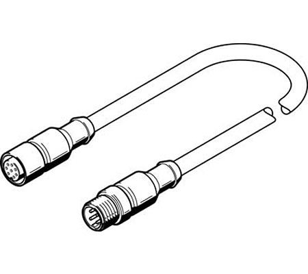 NEBV-M12G8-K-5-M12G4, Festo
