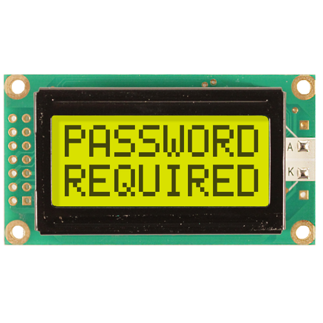 NHD-0208BZ-FL-YBW, NEWHAVEN DISPLAY INTERNATIONAL