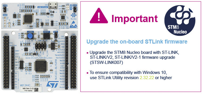 NUCLEO-8L152R8, STMicroelectronics