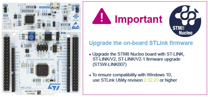NUCLEO-8S208RB, STMicroelectronics