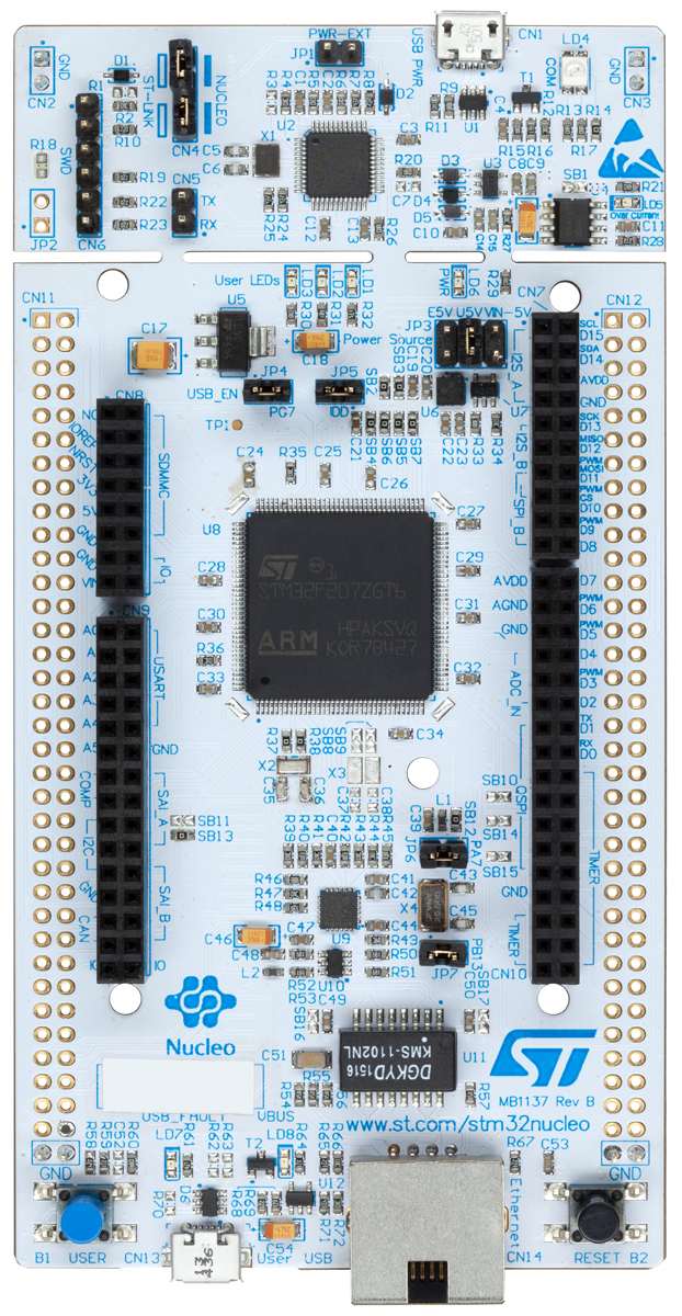 NUCLEO-F207ZG, STMicroelectronics