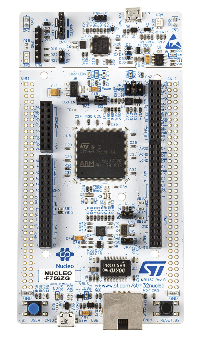 NUCLEO-F756ZG, STMicroelectronics