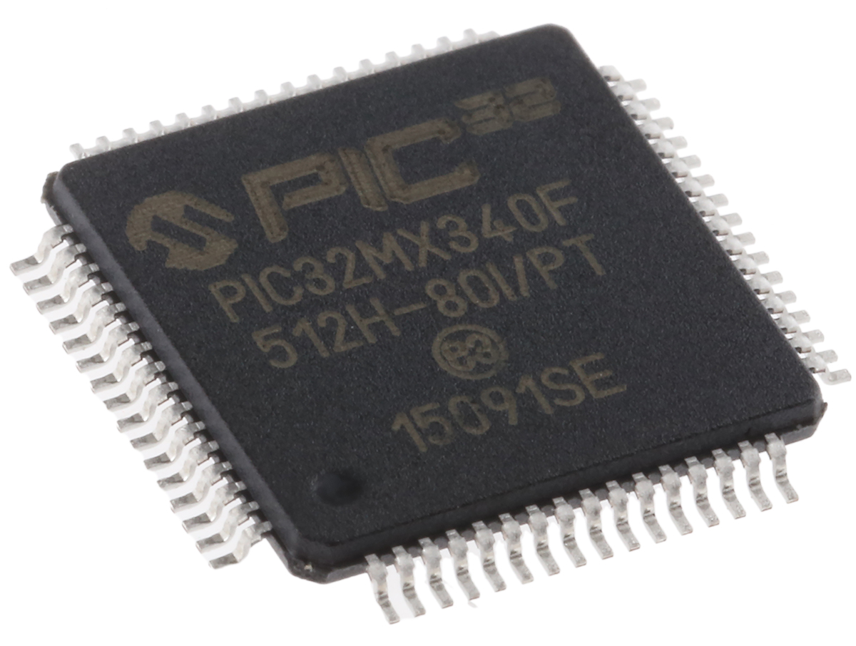 PIC32MX340F512H-80I/PT, Microchip