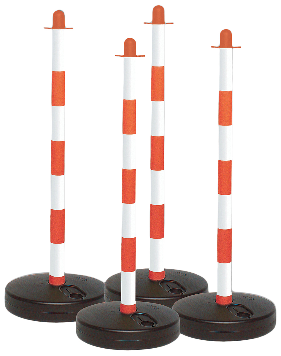 POST & FILLABLE BASE RED/WHT PK 4, Brady