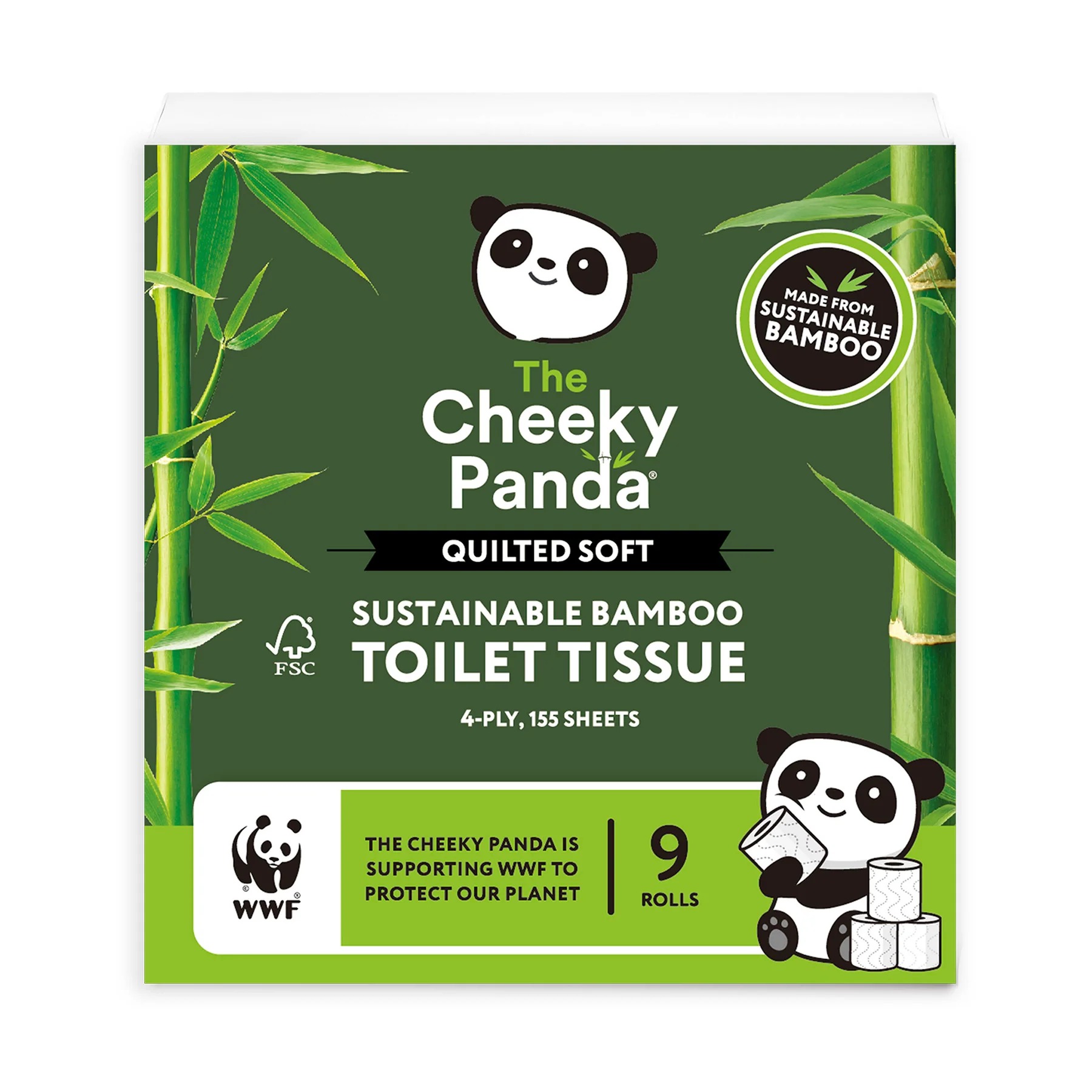 QUILTOILT9X5, The Cheeky Panda Ltd