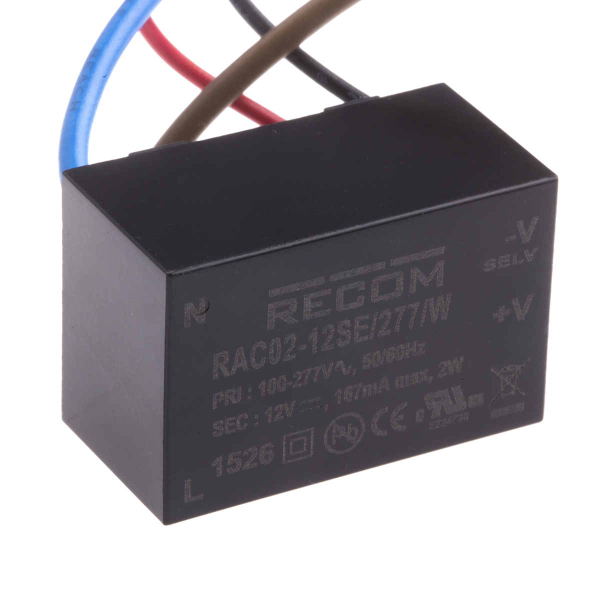 RAC02-12SE/277/W, Recom
