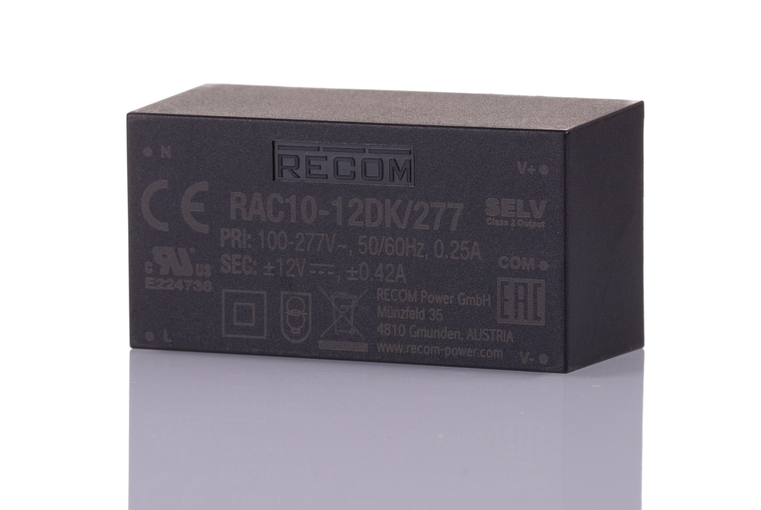 RAC10-12DK/277, Recom
