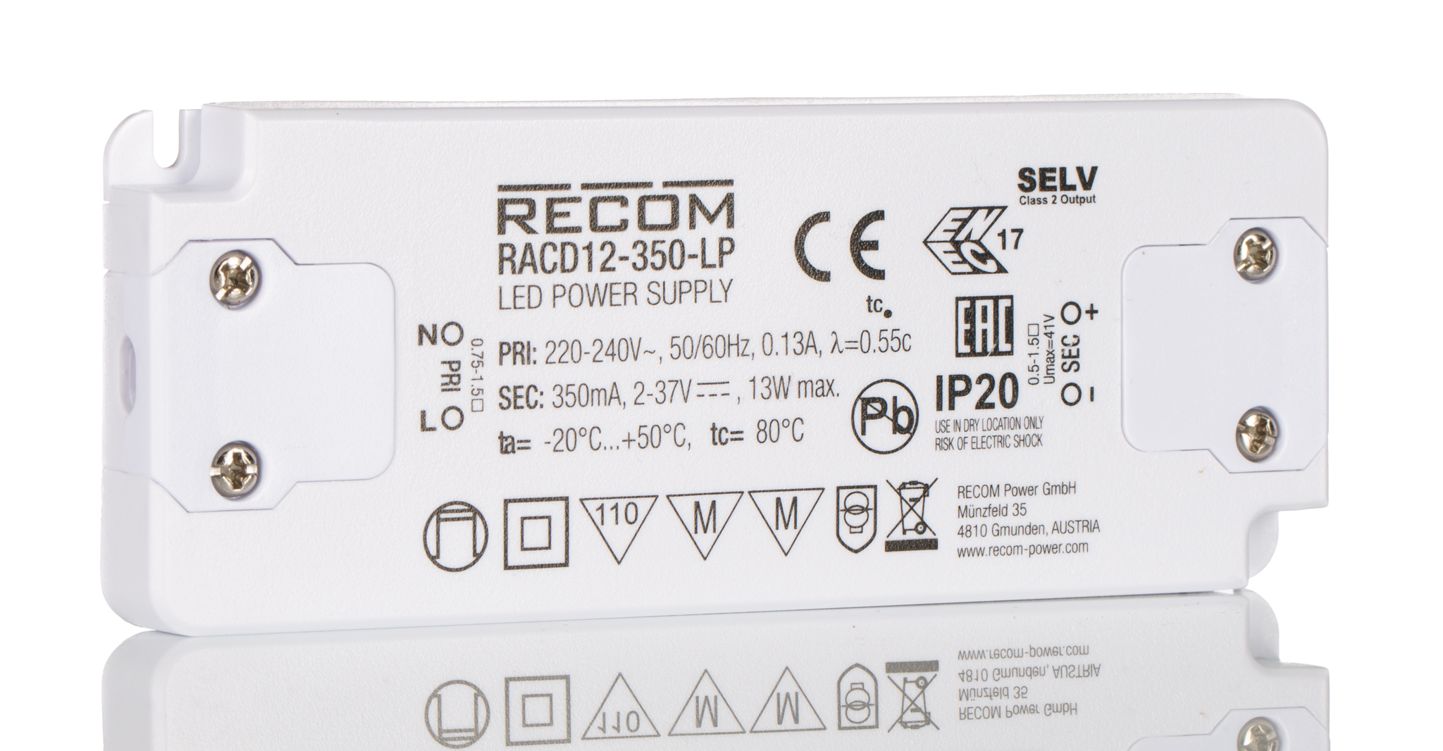 RACD12-350-LP, Recom