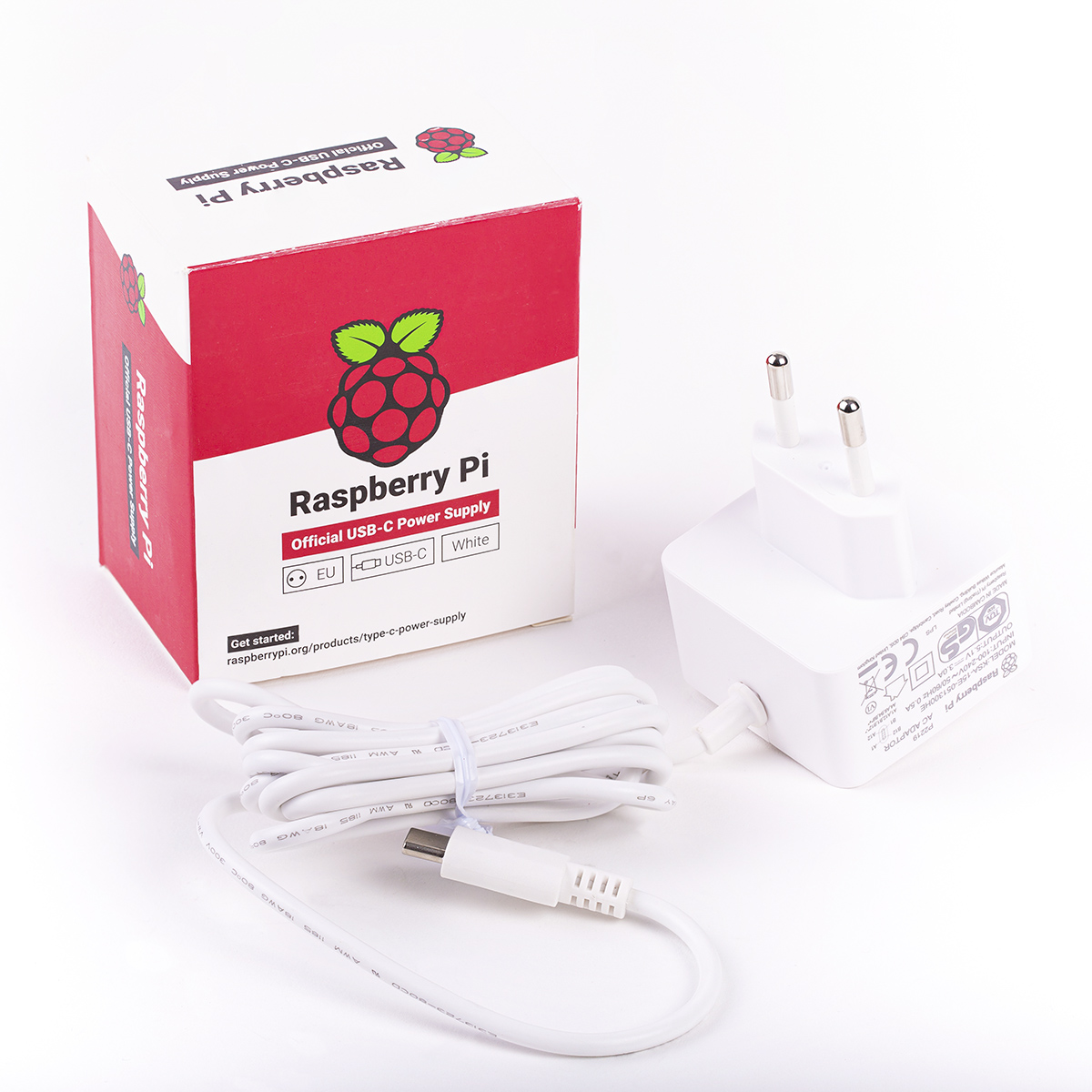 RPI4 PSU EU WHITE BULK, 
