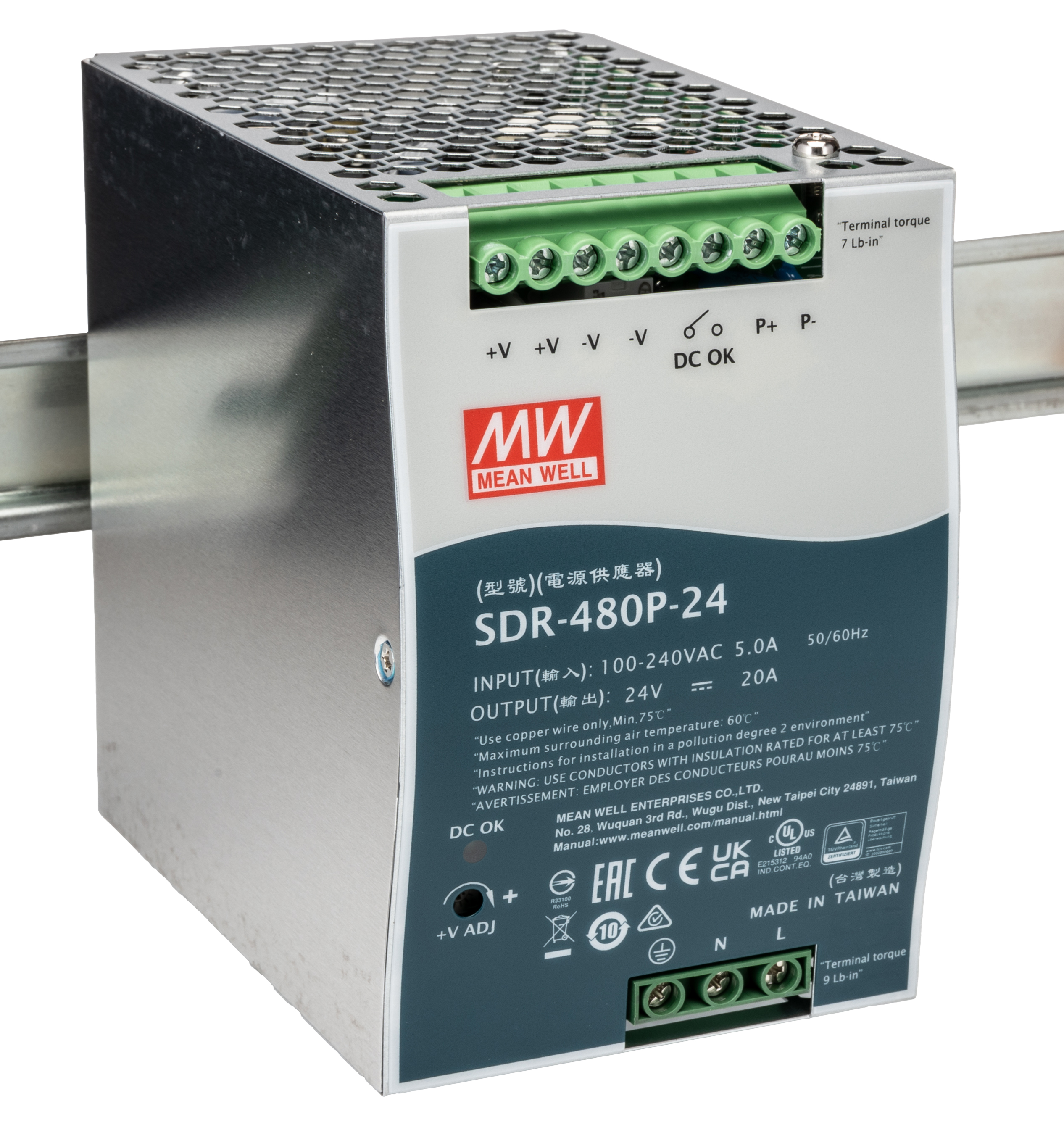 SDR-480P-24, MEAN WELL