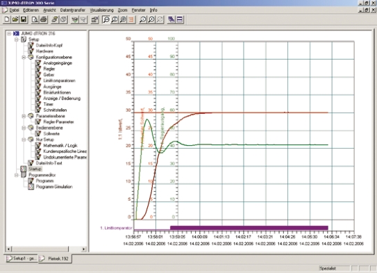 Setup-Programm dTRON300, Jumo