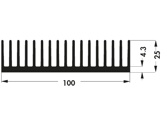 SK508-100SA, Fischer Elektronik