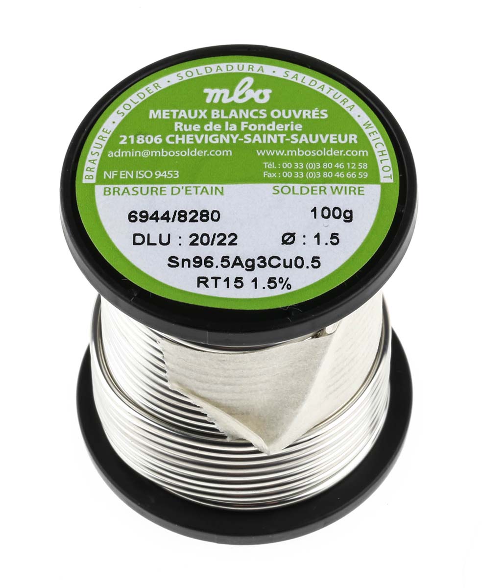 SN96.5 AG3 CU0.5 15/10 RT15 - 100G, MBO