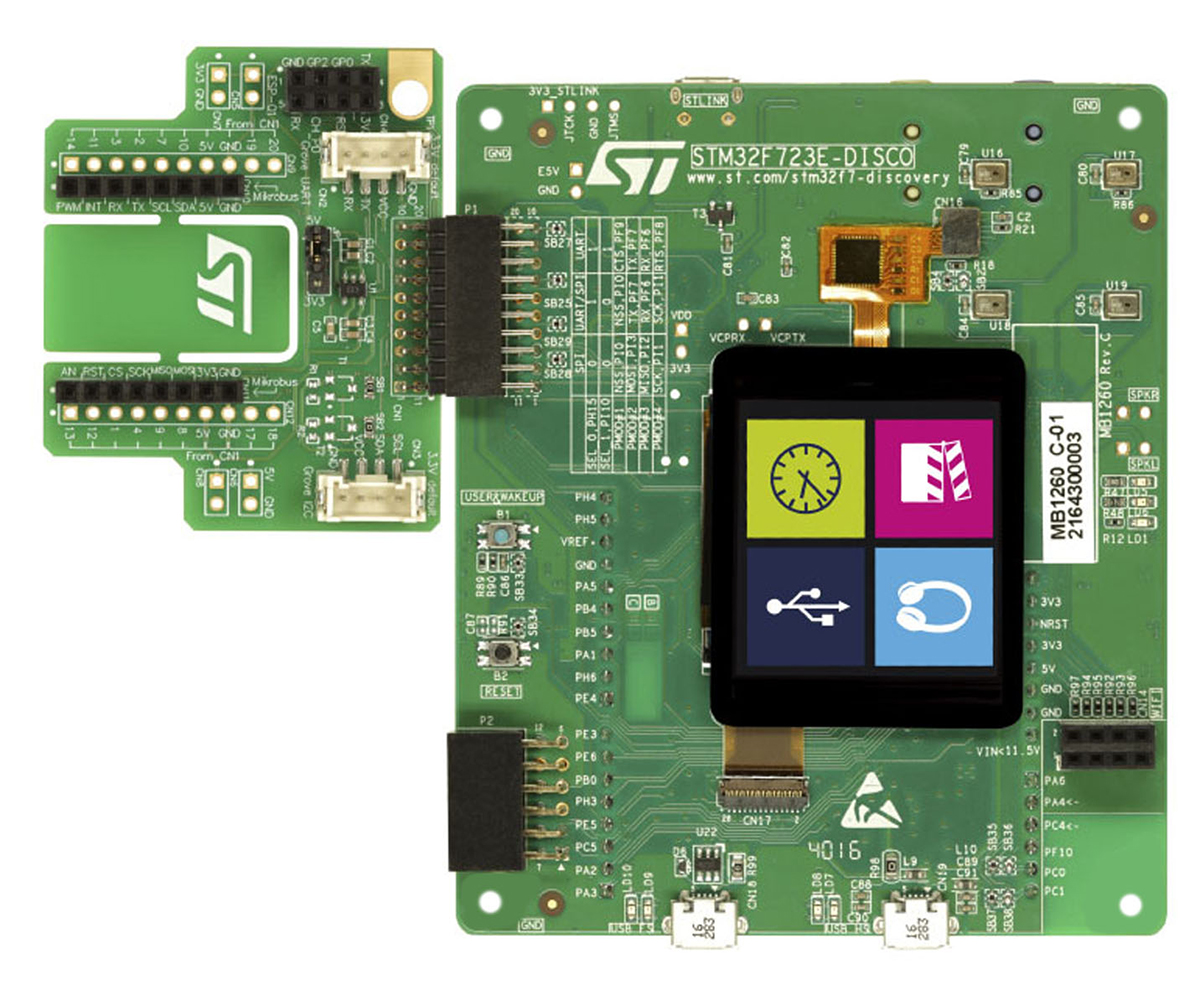 STM32F723E-DISCO, STMicroelectronics