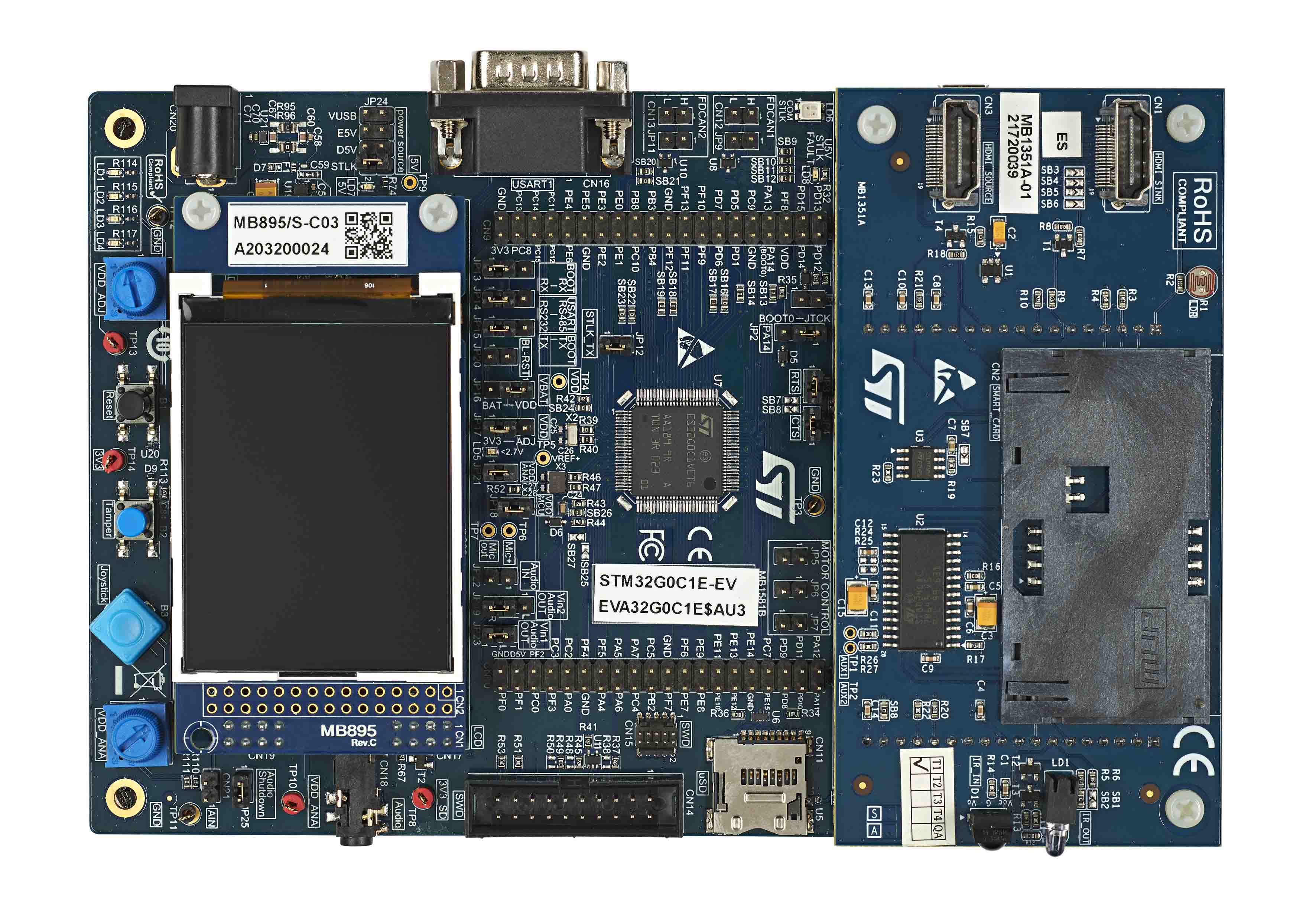 STM32G0C1E-EV, STMicroelectronics