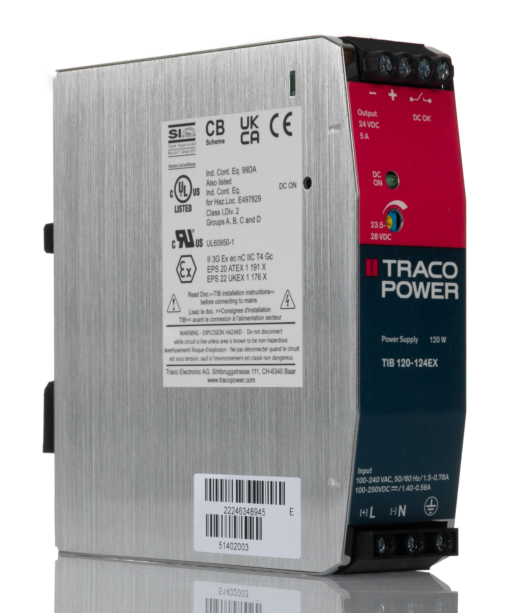 TIB 120-124 EX, TRACOPOWER