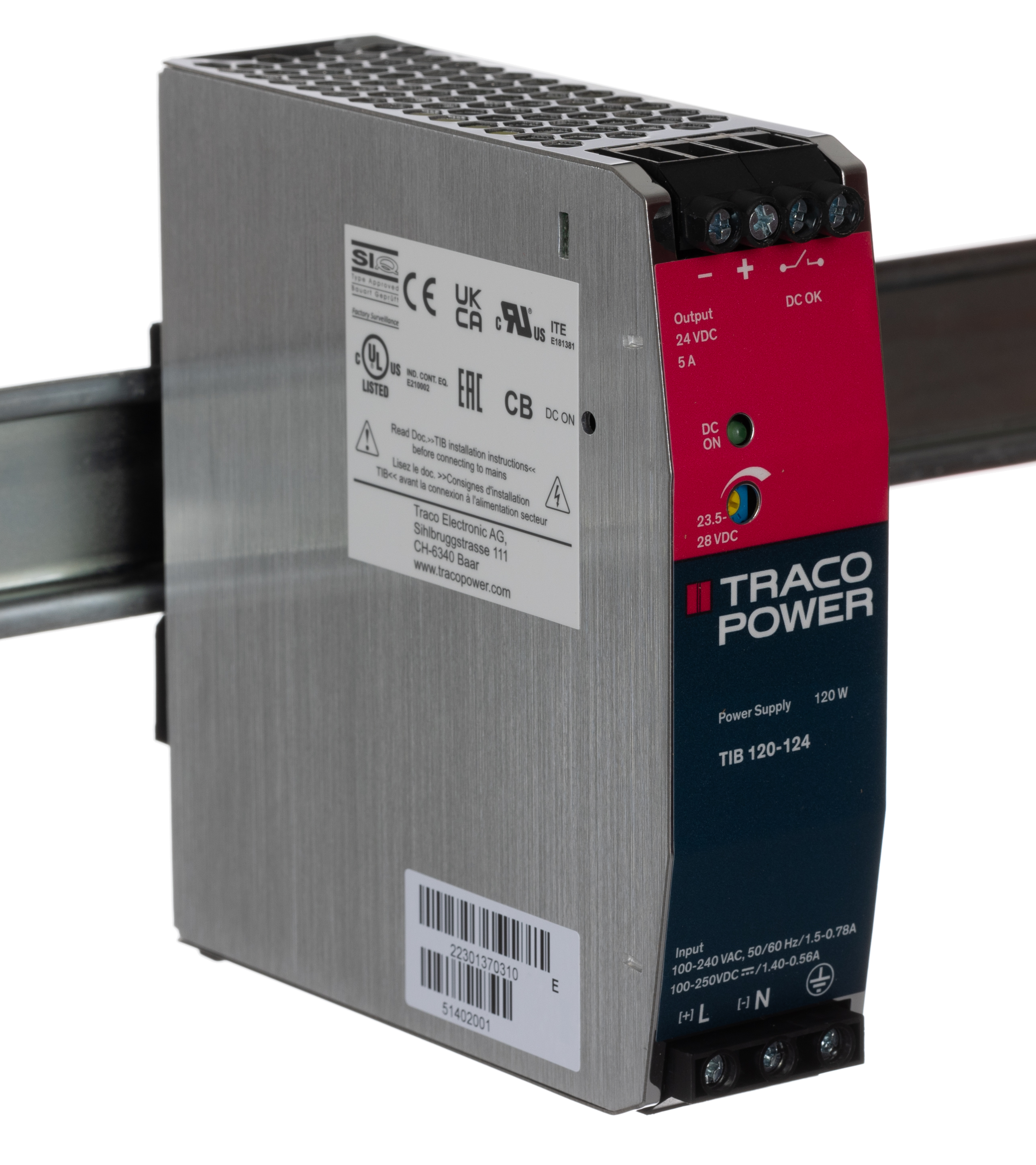 TIB 120-124, TRACOPOWER