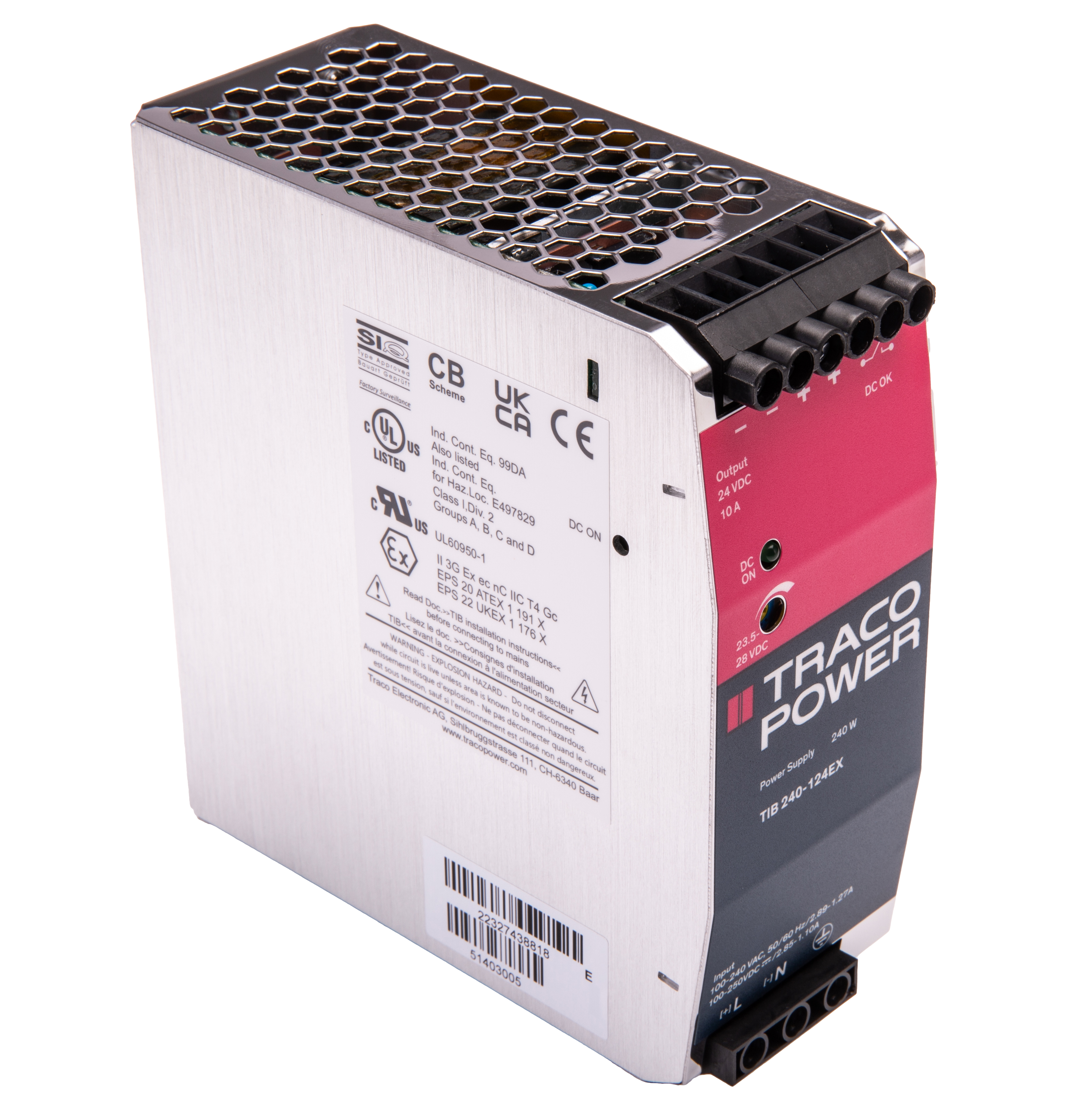 TIB 240-124 EX, TRACOPOWER