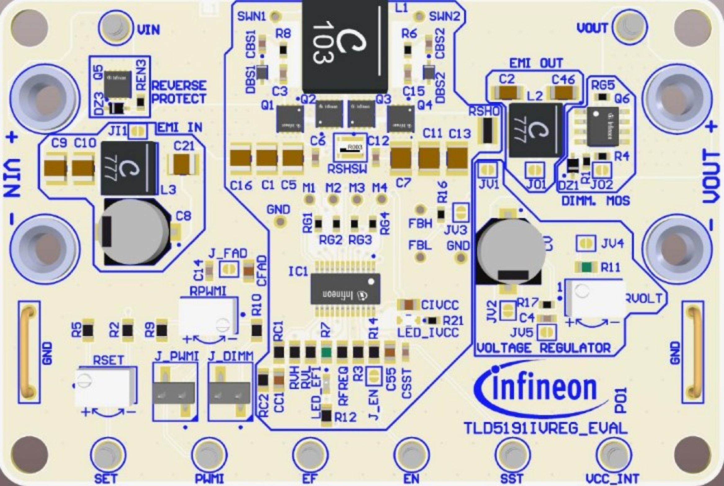 TLD5191IVREGEVALTOBO1, Infineon
