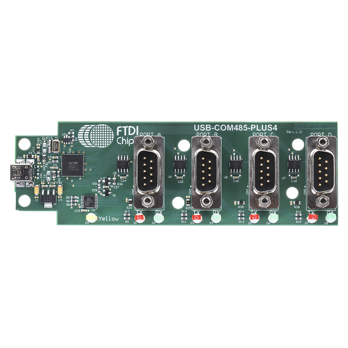 USB-COM485-PLUS4, FTDI Chip